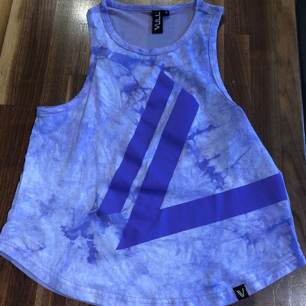 Tye dye logo Vull sport Dolphin Tank